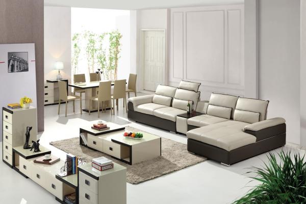 modern home leather corner sofa living furniture