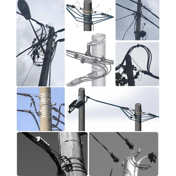 FTTH оптоволоконный кабель напряженный зажим PA PAL 500 600 1000 2000 3000 Adss Anchor Clamp