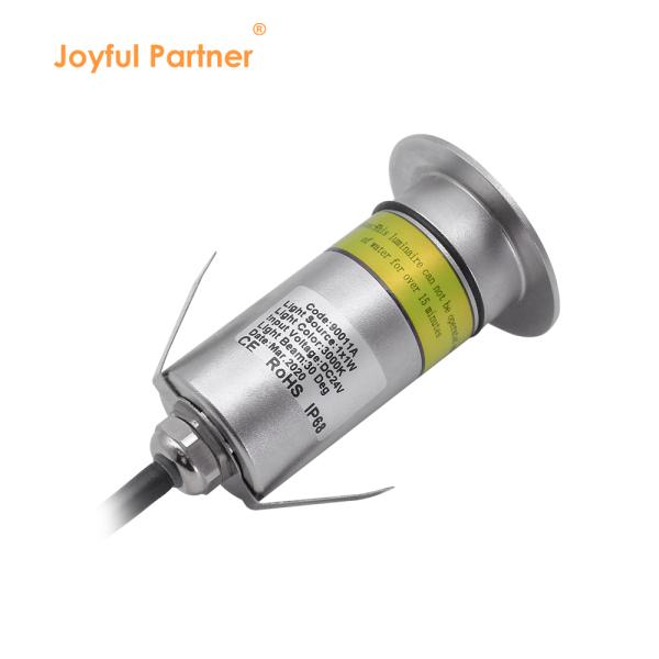 1W IP68 Iluminação subaquática à prova d'água 316SS 12V 24V LED Iluminação de piscina 2700k - 6500k