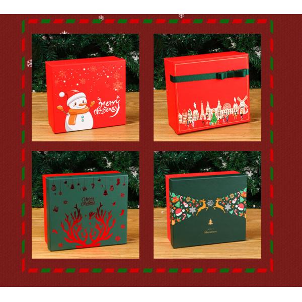 Коробки рождества книга в твердой обложке картона упаковывая любой цвет PMS