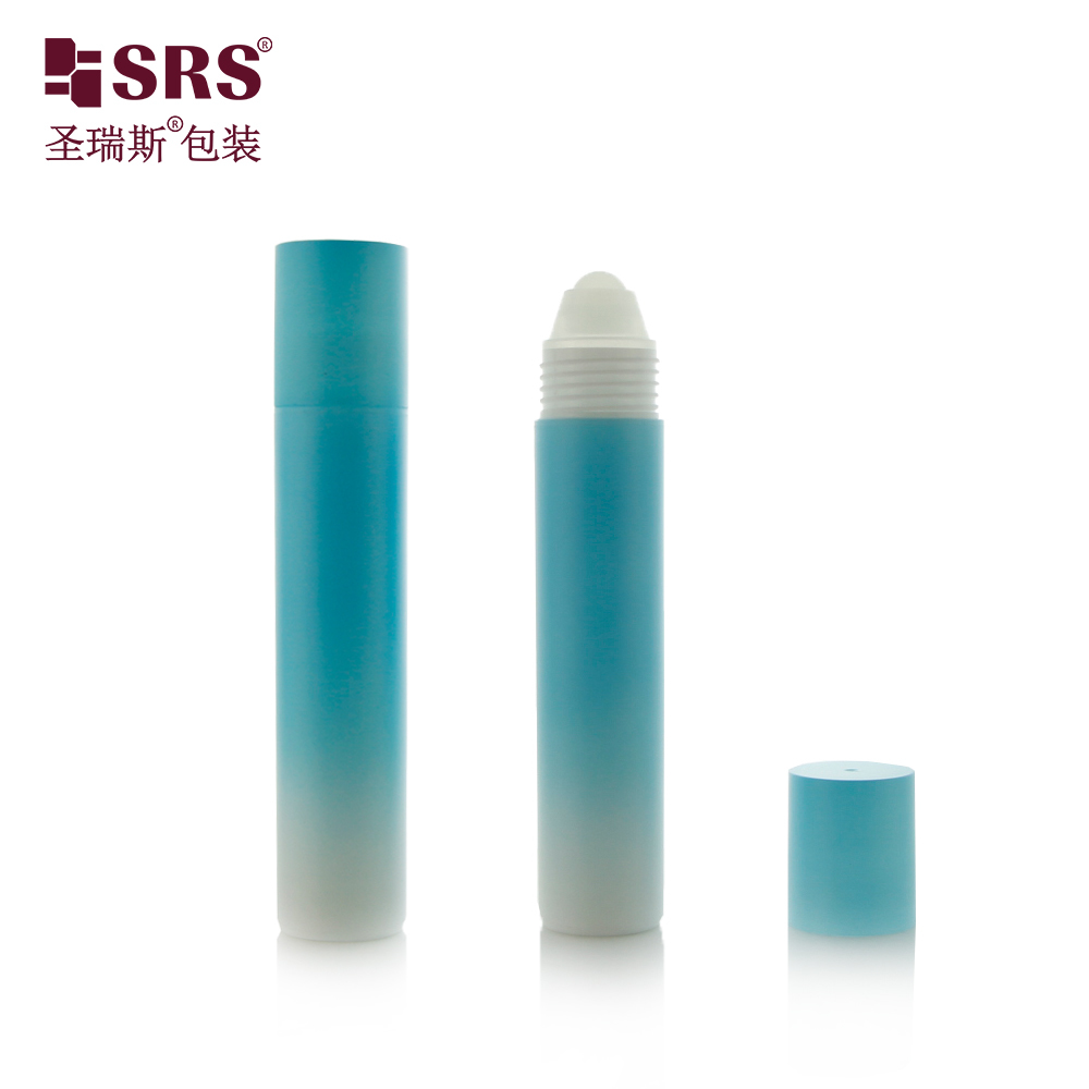 Custom Logo Empty 20 ML Plastic Roll‑on Container Cosmetic Oil Bottle With Plastic Ball