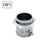 Fittings de conduta EMT industriais, conjunto de conectores de tubos de aço de tipo parafuso