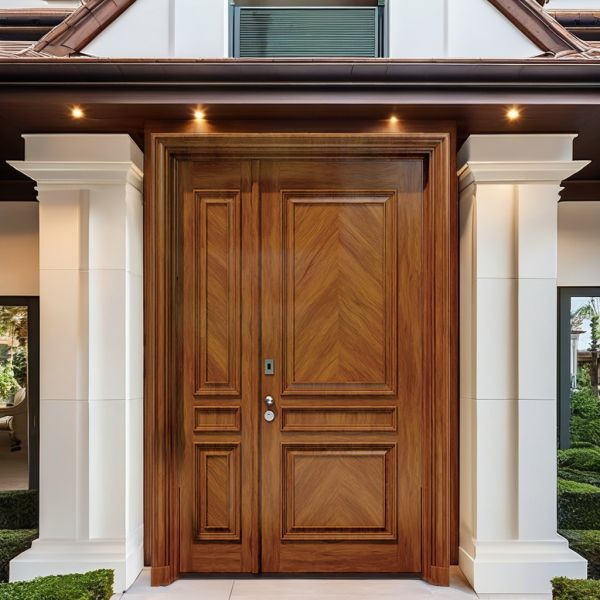 Break Resistance Steel Security Front Door Manual Opening For Homes