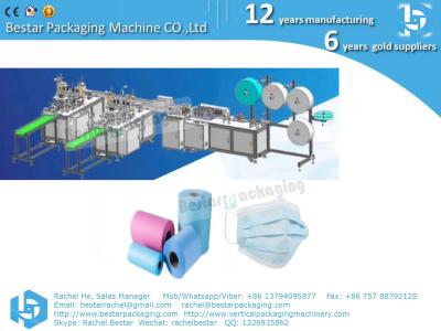 Surgical Mask machine, high speed automatic, with Ear-loop welding machine