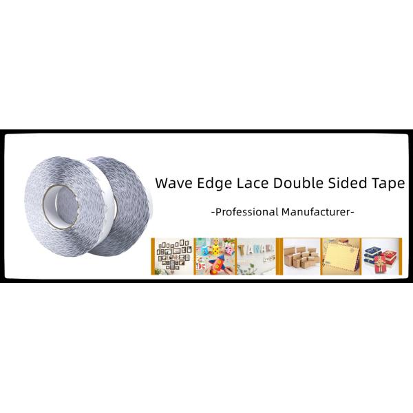 Wave Edge Zipper Double Sided Tape двойная клейкая лента 80ум встала на сторону лента ткани 50м покрытая двойником