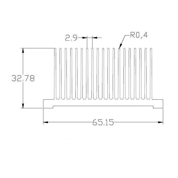 Высокая эффективность алюминиевого сплава сервера профилей Heatsink T8 Ic