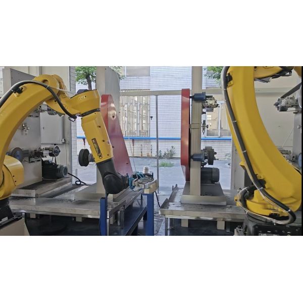 Six Axis Robotic Grinding And Polishing Fully Automated for Microwave Handle