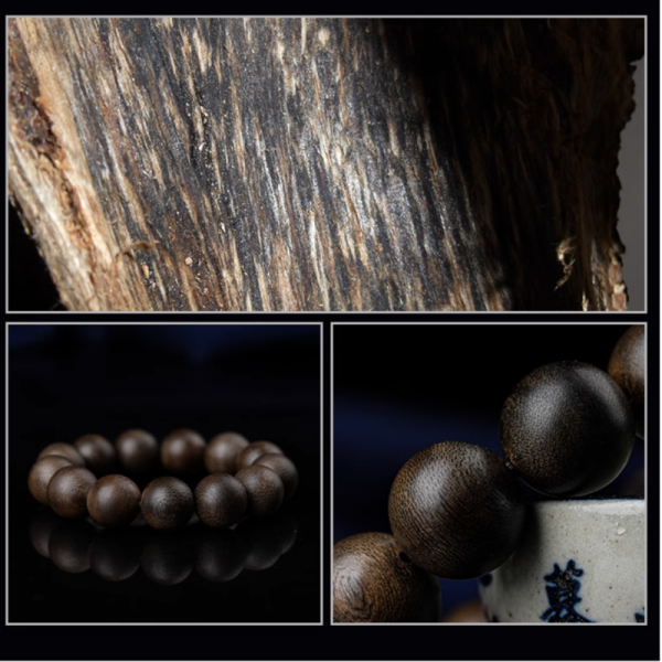 Nha Trang Qi Nan Chen Xiang Hand Agarwood Beads  Zodiac Bracelet Male 9 Point