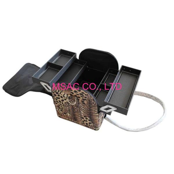 Случаи макияжа кожаной красоты профессиональные, сумки перемещения отверстия молнии косметические