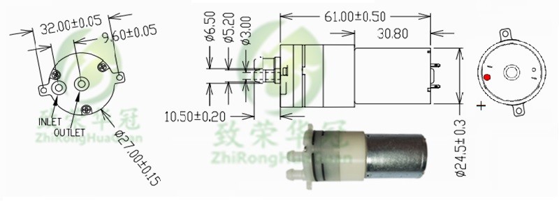 Собственная личность воспламеняя микро- насос подкачки водяной помпы 3.7V DC 6V мини для бытовых приборов