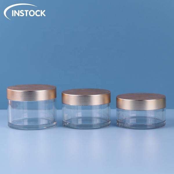 Minimalist Design PET Cream Jar with Customizable Colors and Recyclable Material for Modern Skincare Packaging