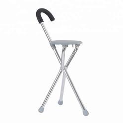 Wholesale Folding Walking Sticks With Seat For Elderly Cane With Chair