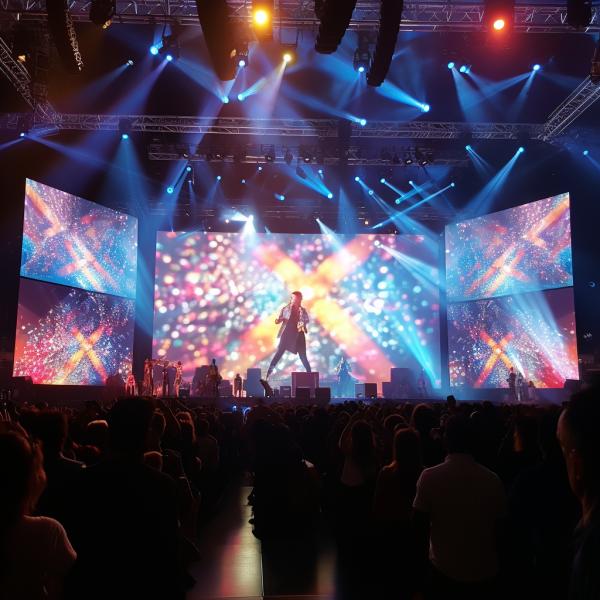 Вибрирующий P3.91 светодиодный видеостены аренды 3840Hz высокая частота обновления