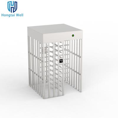 Full Height Construction Site Turnstiles Bidirectional RFID Card Rotating Entrance Gate