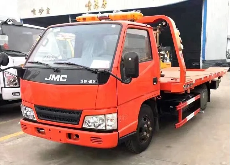 New Jmc Brand 4X2 4 Ton Rollback Tow Truck Half Landing / Full Landing Flatbed Tow Truck