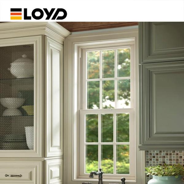 Double Single Hung Window with Energy-Saving Glass and Aluminium Frame