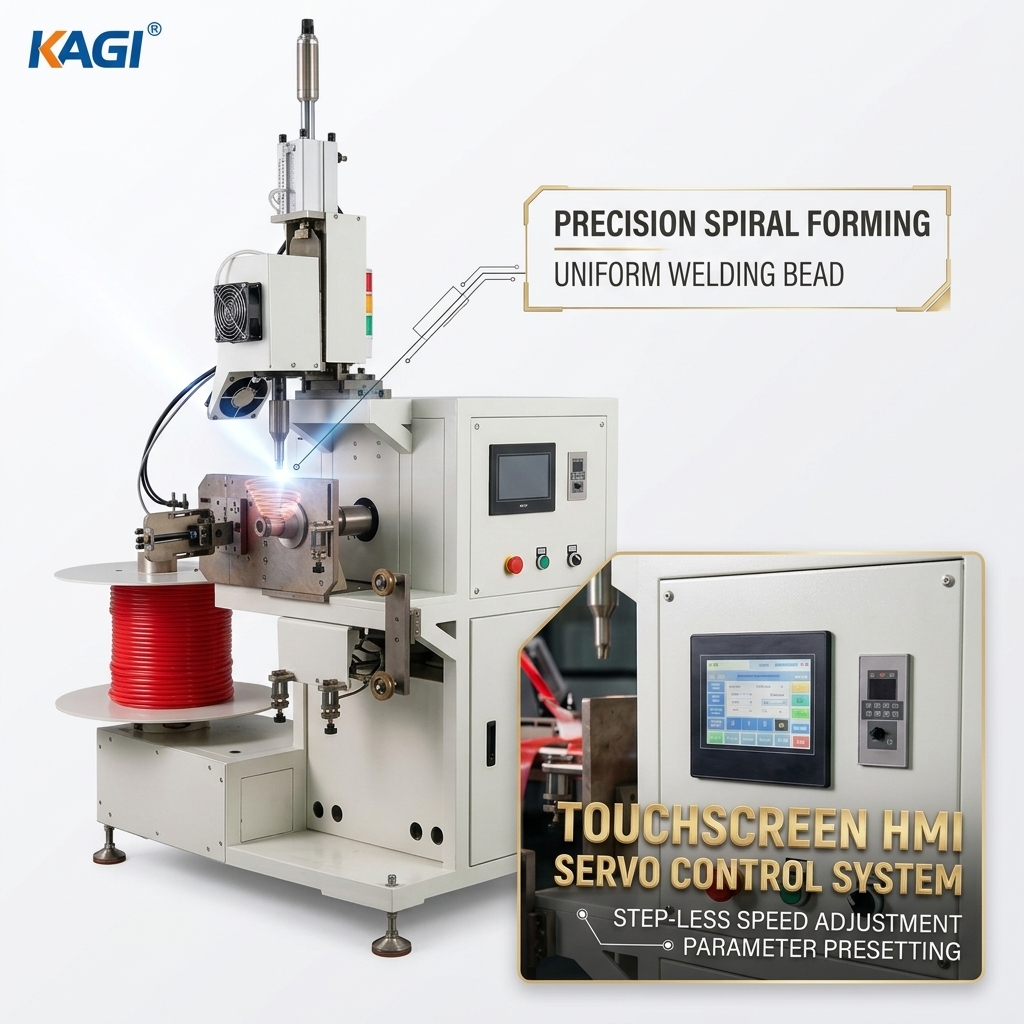 PLC Control PE PP Strip Spiral Winding Machine Digital Tension System Support Tube Production Equipment