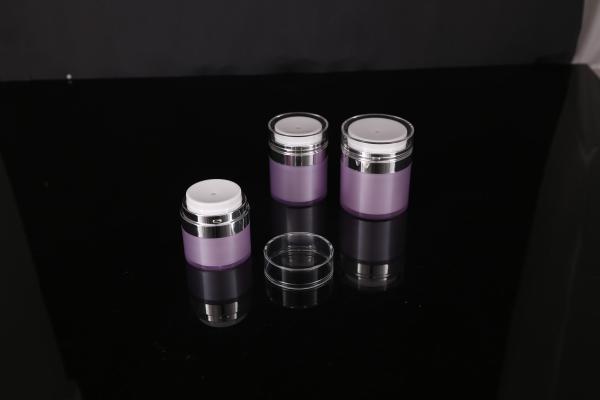 hand lip crystal pump empty square white Screen Printing Airless 30ml Cosmetic Cream Jars