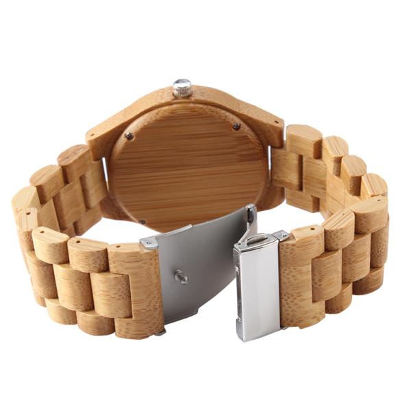 Движение кварца Японии наручных часов ROHS BSCI бамбуковое деревянное