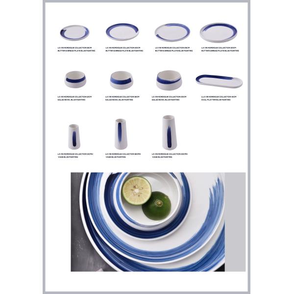 Lightweight 41cm Oval Platter Ceramic Stoneware Dinnerware Sets