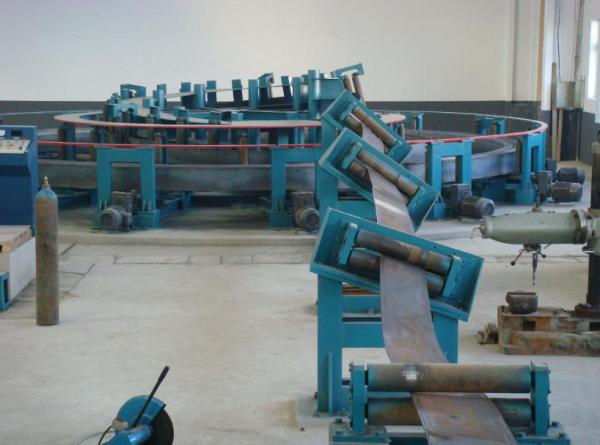 linha equipamento 35KW do tubo de 8M Horizontal Steel Strip do acumulador