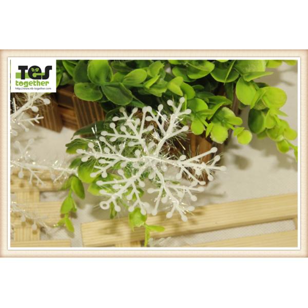 Christmas Plastic Brushed Snowflakes/ Christmas Snowflakes 11CM Snowflakes/ Christmas Decorative Pendant
