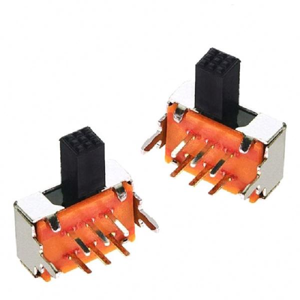 original SK-22D02 2P2T 5mm Interruptor alternativo de 6 pines Interruptor horizontal duplo