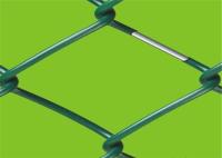 Maillon de chaîne enduit par PVC clôturant l'utilisation à haute résistance d'aéroport de sécurité de diamètre de fil de 2.2mm