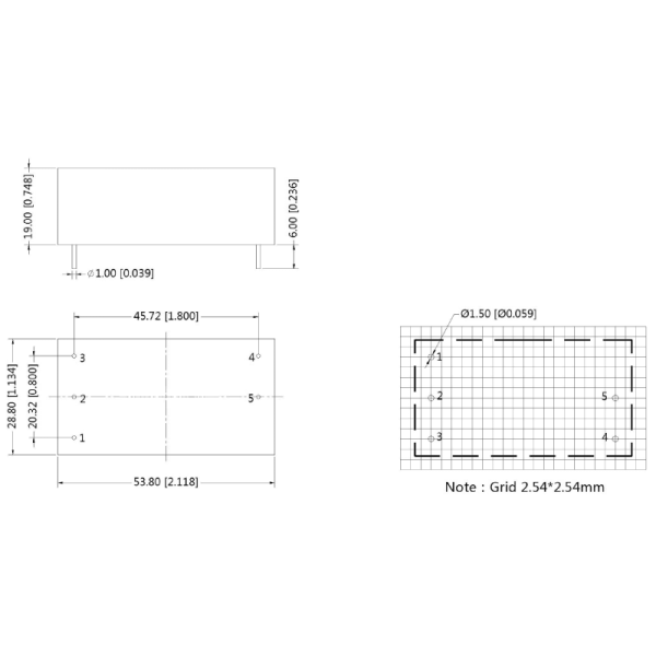 power line filter CUI VFM-70-T with input voltage protection and flame retardant