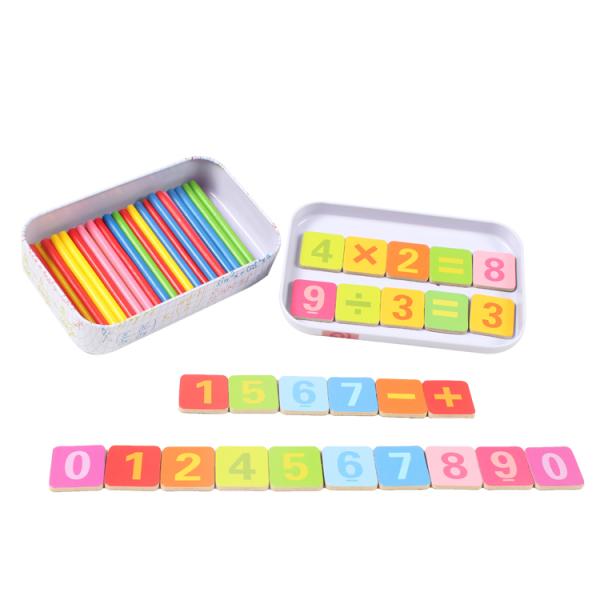 Wooden Counting Sticks Preschool Math Training Intelligence Teaching Calculation Baby Toy Montessori Educational Toy