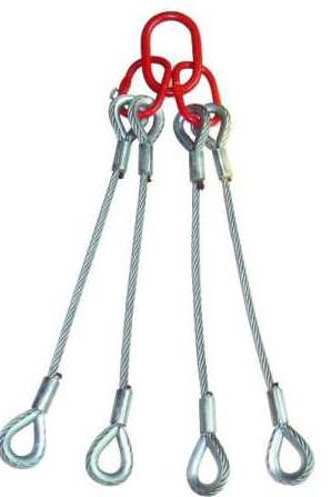 GB/T 16762 estilingue da corda de fio de quatro pés, estilingue galvanizado 32mm do cabo com laços