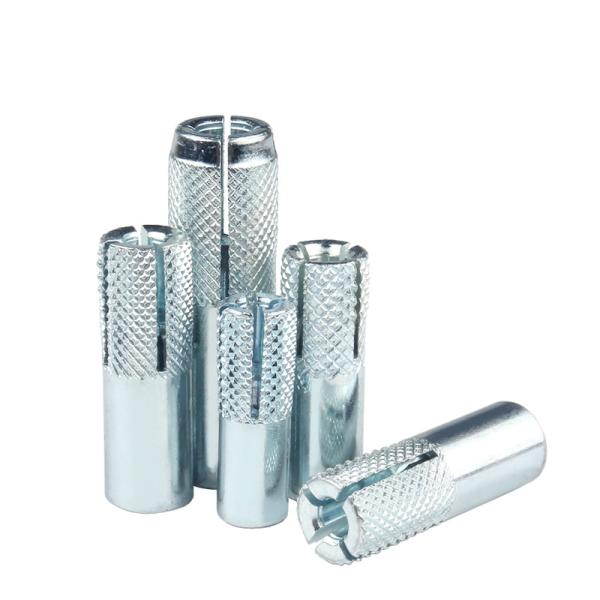 Industria automotriz enchufe de pared interna de acero al carbono explosión de la parte superior de la explosión plana de tornillo británico zinc