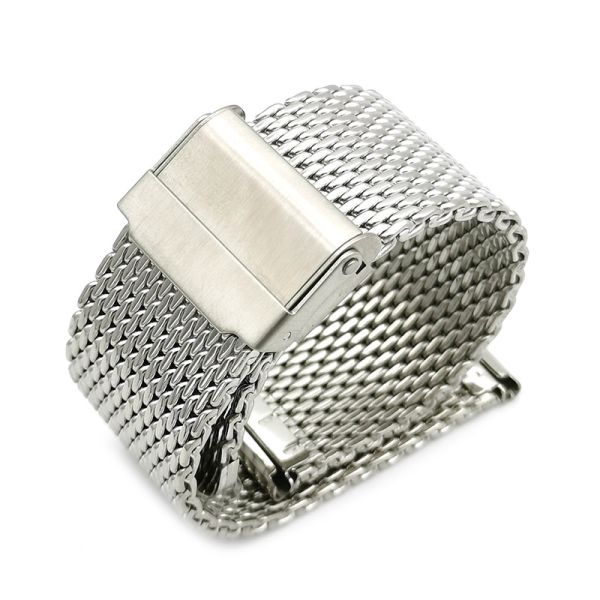 Stainless Steel Smartwatch Band With Brushed Finish
