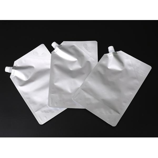 O costume imprimiu os malotes da folha de alumínio verticalmente vermelhos/o malote Resealable do bico vinho branco