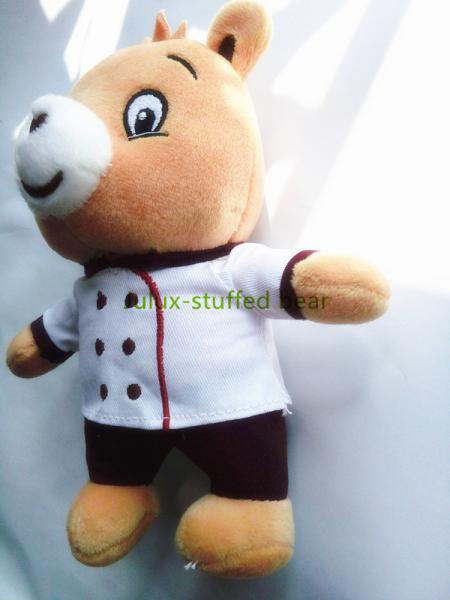 Good Plush Cooker Bear Stuffed Toy White Cloth PP Cotton Inside New Interest Model Cool Toy Holiday KIDS Children Gift