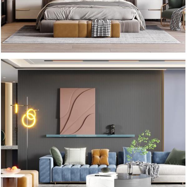 Внутреннее 15mm деревянное WPC рифлить доску гриля панели стены