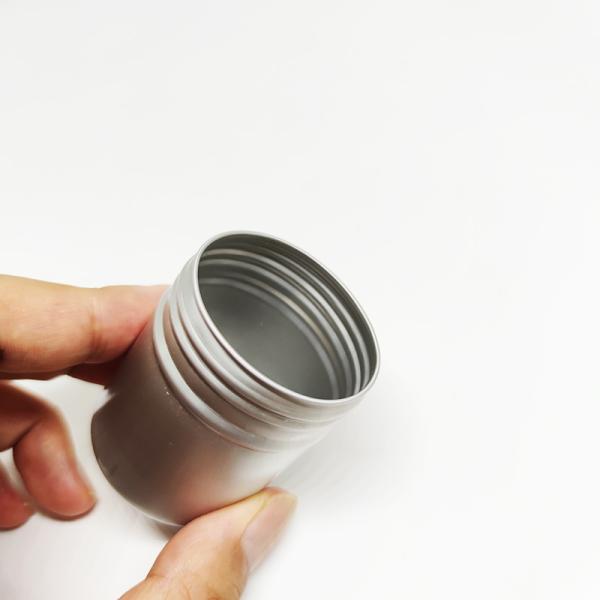 Tea Aluminum Tin Plate Cans Screw Top Round Candle Spice Tins Containers