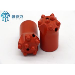 Red 32mm Tapered Button Bit for Granite Rock with 50/55/65mm Skirt Body