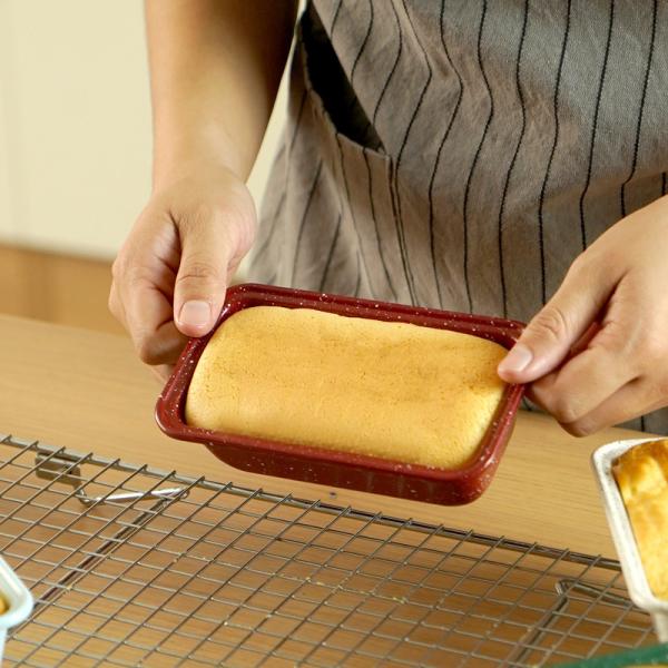 RED Kitchen Goodies 6 Inch Cake Mold Carbon Steel Bread And Toast Mold Baking Pan