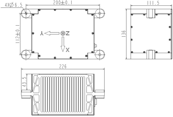 Small Size High-precision TDL45IMU Laser Inertial Unit Large Impact Large Vibration