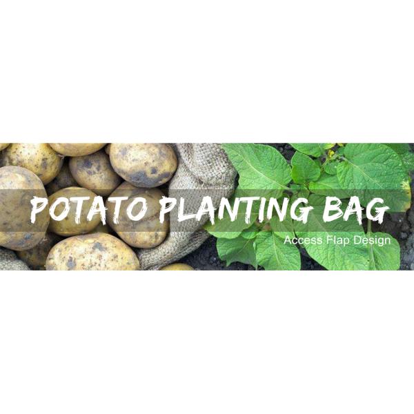 Eco-Friendly PE Potato Growing Bag Garden Planter Bags Reusable Washable Grow Pots Waterproof, Smart Pots for Vegetable