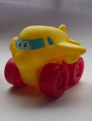 EN71 Vinyl Pullback Racer toy, 6p free cartoon car pull-back vehicle toy
