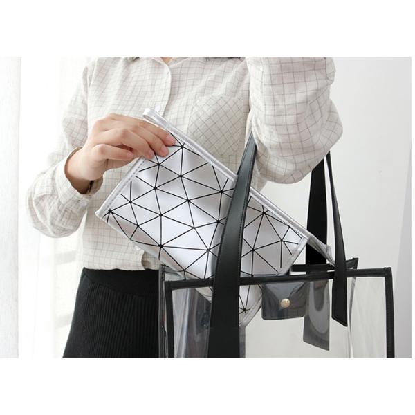 Custom logo portable large capacity simple waterproof travel toiletries storage bag