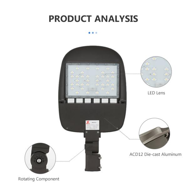 Luz de calle LED de alta potencia 150W 300W para proyecto de carretera en factor de potencia 0.95 2700-6500K