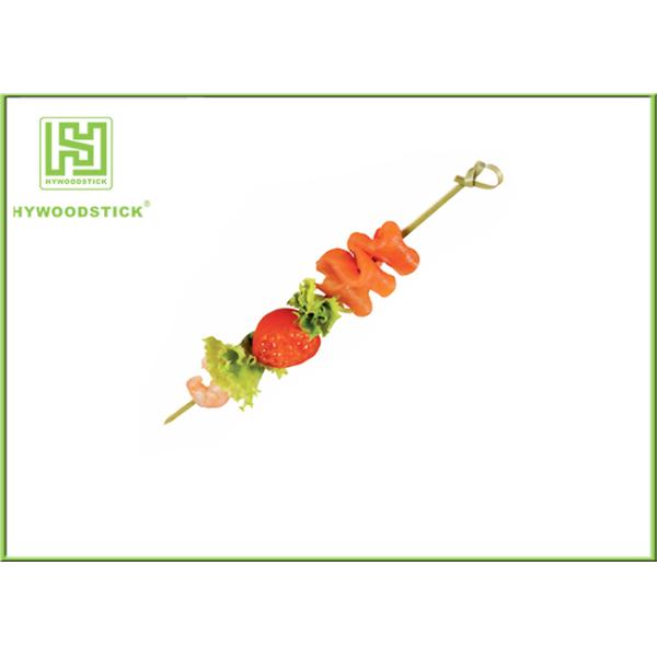 Novelty Bamboo BBQ Sticks Food Grade Wooden Cocktail Picks For Fruit
