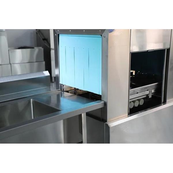Commercial Rv Countertop Dishwasher 380V Conveyor Belt Dishwasher