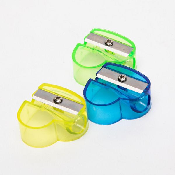 Heart Shape Kid Personal Pencil Sharpener Blue