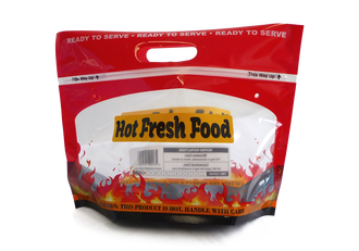 Resealable Rotiserrie Chicken pouch Bags, Anti Fog, Grill, Oven, Roasted, Hot meat Bag Packing With Window