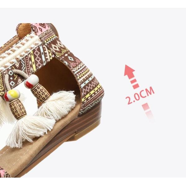 Women Sandals Bohemian Slope Heel Sandals Seaside Sandals Roman Open Toe Sandals