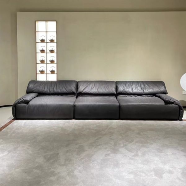 l Shape 7 Seater Sofa Set with Corner Seat Luxury Leather Sectional Sofa Modern Living Room Sofa Set